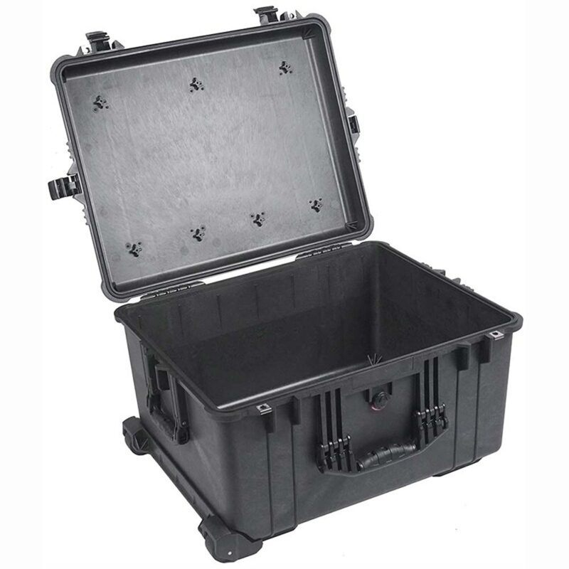 Pelican 1620M NF Mobility Case Black No Foam Watertight Rolling Wheels & Retractable Handle 016200-0019-110