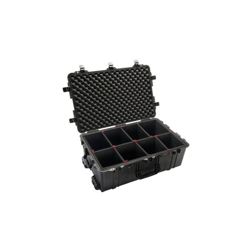 Pelican 1650TP TrekPak Case Black with Customizable Divider Insert Watertight Protector 016500-0050-110