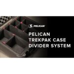 Pelican 1650TP TrekPak Case Black with Customizable Divider Insert Watertight Protector 016500-0050-110