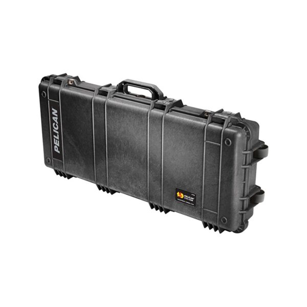 Pelican 1700 Protector Case Black with Foam Long Case Watertight Rolling 017000-0000-110