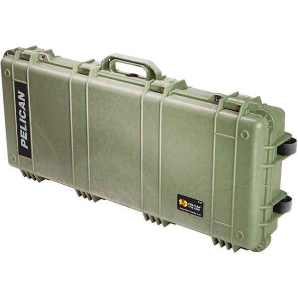 Pelican 1700 Protector Case OD Green with Foam Long   Case Watertight Rolling 017000-0000-130