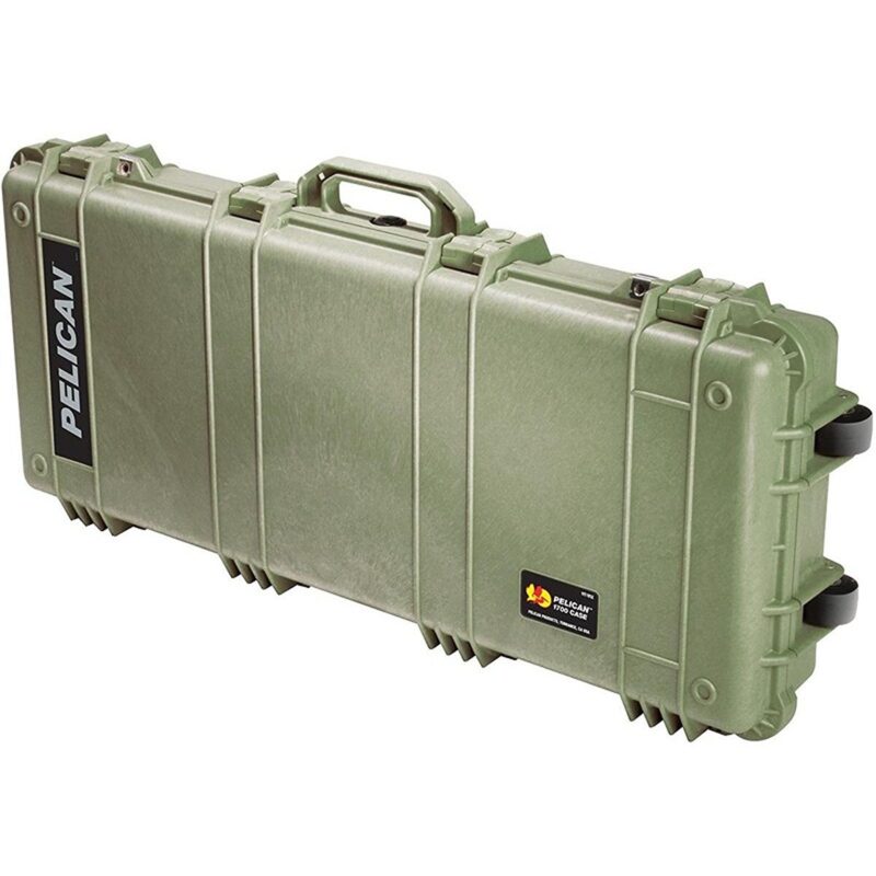 Pelican 1700 Protector Case OD Green with Foam Long Case Watertight Rolling 017000-0000-130
