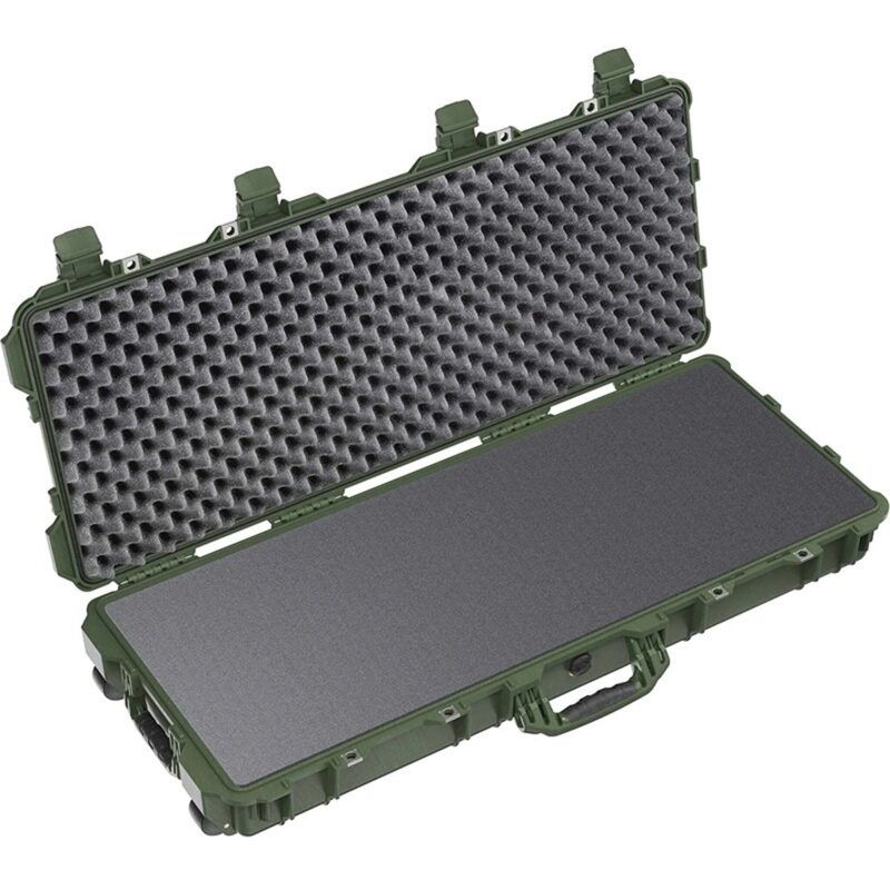 Pelican 1700 Protector Case OD Green with Foam Long Case Watertight Rolling 017000-0000-130