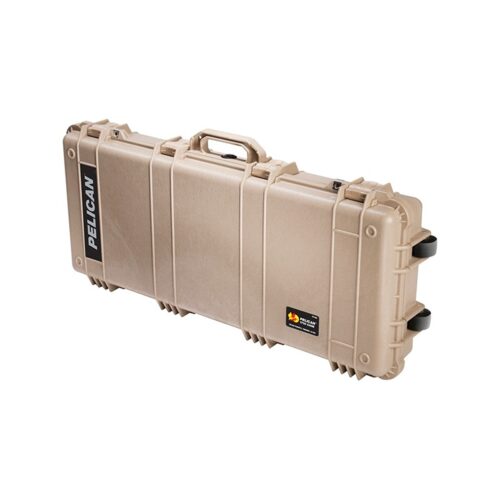 Pelican 1700 Protector Case Desert Tan with Foam Long   Case Watertight Rolling 017000-0000-190