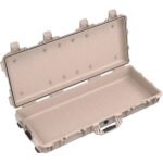 Pelican 1700 Protector Case Desert Tan with Foam Long Case Watertight Rolling 017000-0000-190