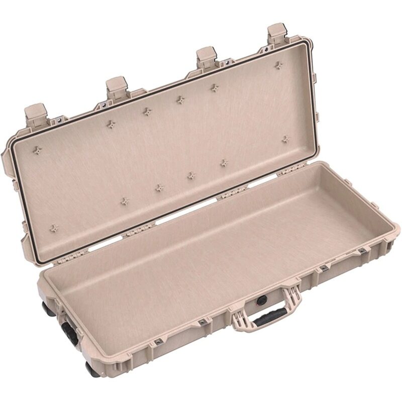 Pelican 1700 Protector Case Desert Tan with Foam Long Case Watertight Rolling 017000-0000-190