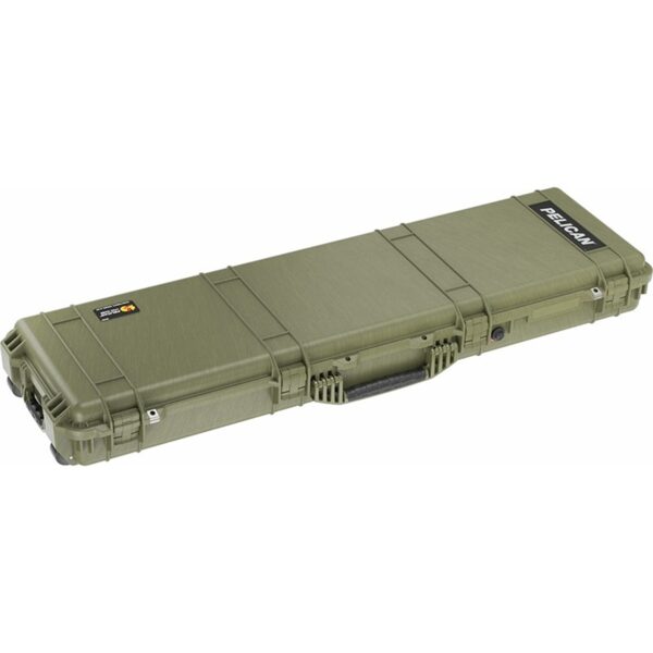 Pelican 1750 Protector Case OD Green with Foam Long Case Watertight Rolling 017500-0000-130
