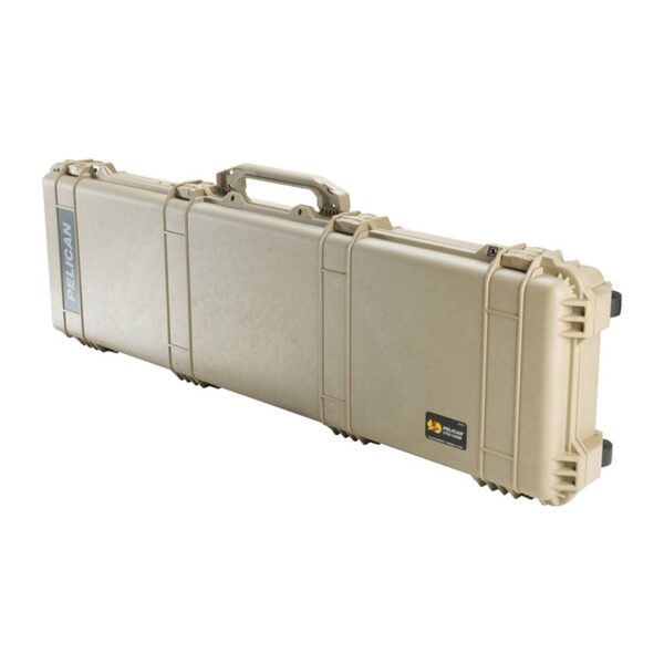 Pelican 1750 Protector Case Desert Tan with Foam Long   Case Watertight Rolling 017500-0000-190