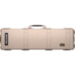 Pelican 1750 Protector Case Desert Tan with Foam Long   Case Watertight Rolling 017500-0000-190