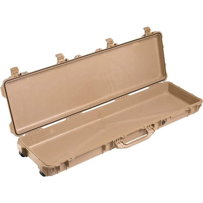 Pelican 1750 Protector Case Desert Tan with Foam Long   Case Watertight Rolling 017500-0000-190