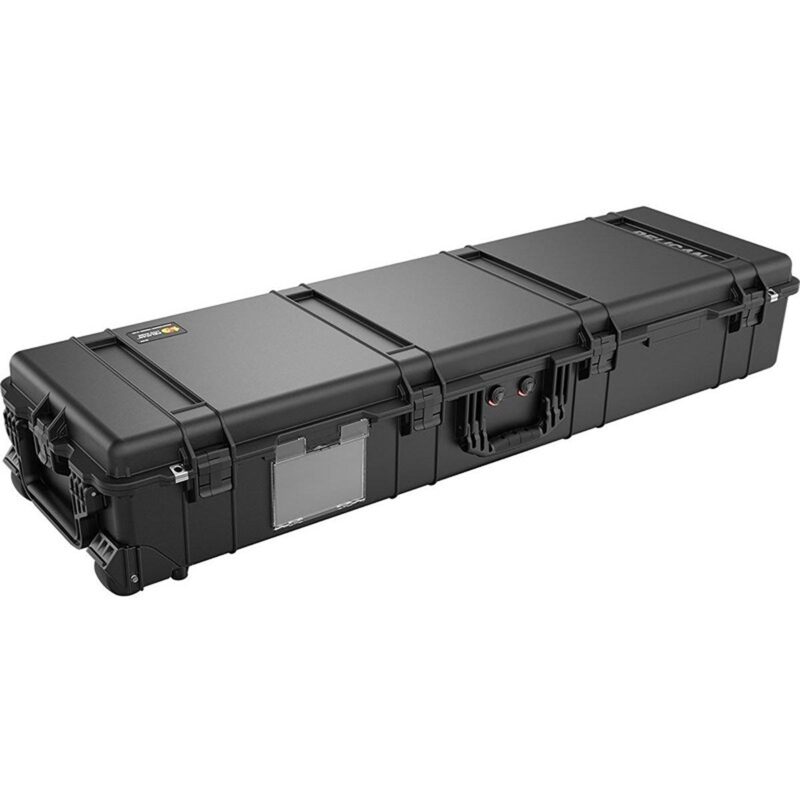 Pelican 1770 Protector Case Black with Foam Long Case Watertight Rolling 017700-0000-110