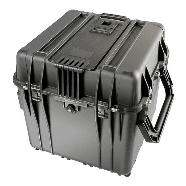 Pelican 0340 Protector Cube Case Black with Foam Watertight Rolling Wheels & Handles 0340-000-110