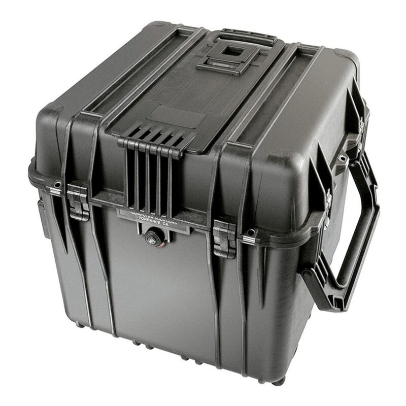 Pelican 0340 Protector Cube Case Black with Foam Watertight Rolling Wheels & Handles 0340-000-110