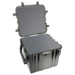 Pelican 0340 Protector Cube Case Black with Foam Watertight Rolling Wheels & Handles 0340-000-110