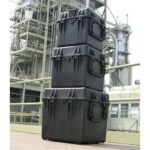 Pelican 0340 Protector Cube Case Black with Foam Watertight Rolling Wheels & Handles 0340-000-110