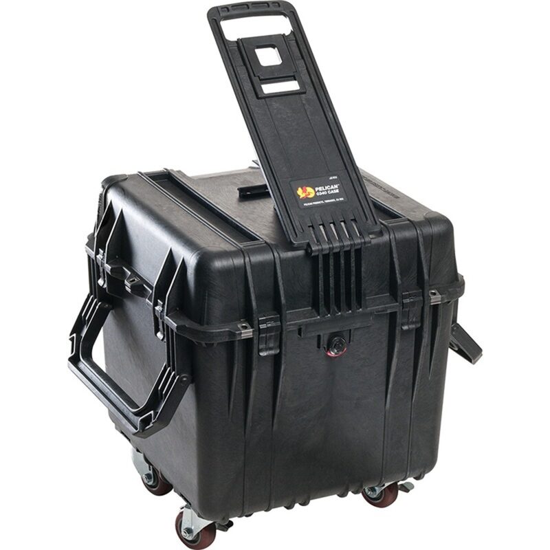 Pelican 0340 Protector Cube Case Black with Foam Watertight Rolling Wheels & Handles 0340-000-110