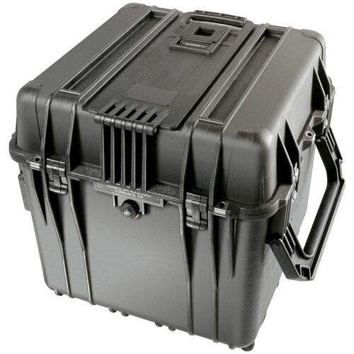 Pelican 0340NF Protector Cube Case Black No Foam Watertight Rolling Wheels & Handles 0340-001-110