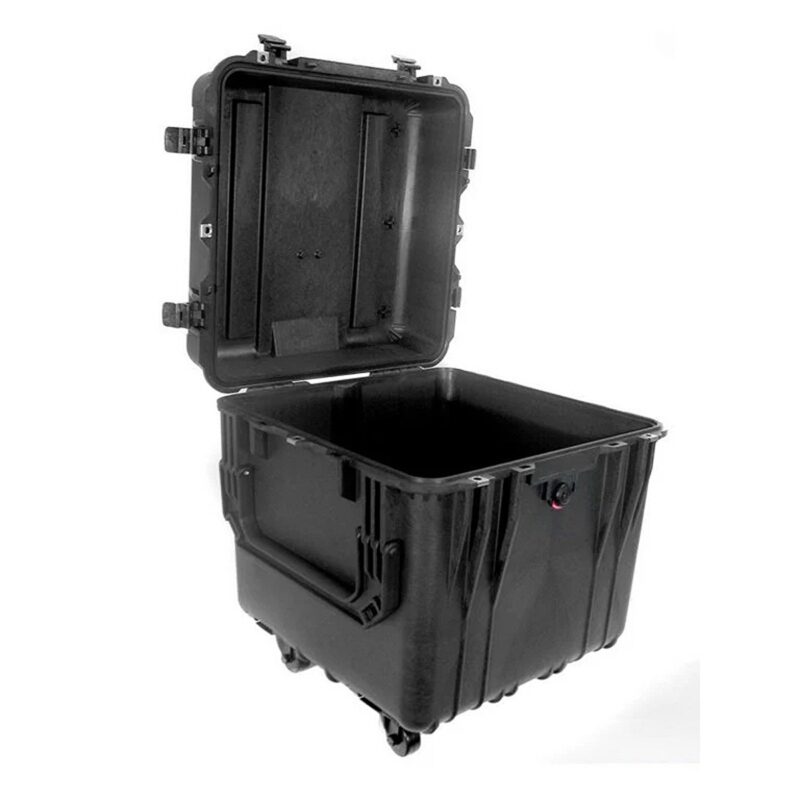 Pelican 0340NF Protector Cube Case Black No Foam Watertight Rolling Wheels & Handles 0340-001-110