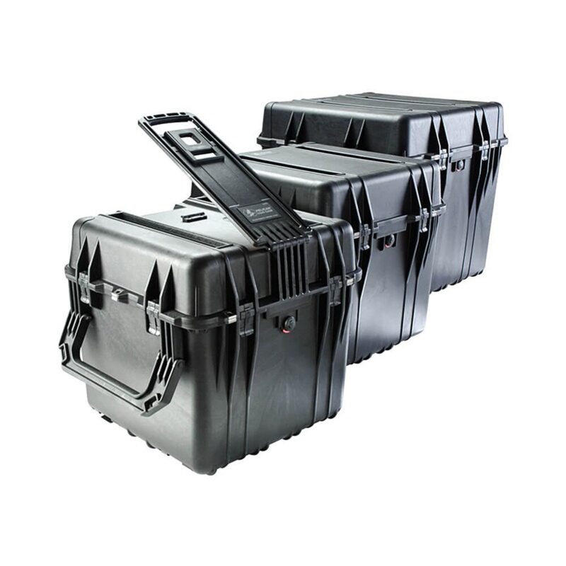Pelican 0350NF Protector Cube Case Black No Foam Watertight Crushproof Empty Interior 0350-001-110