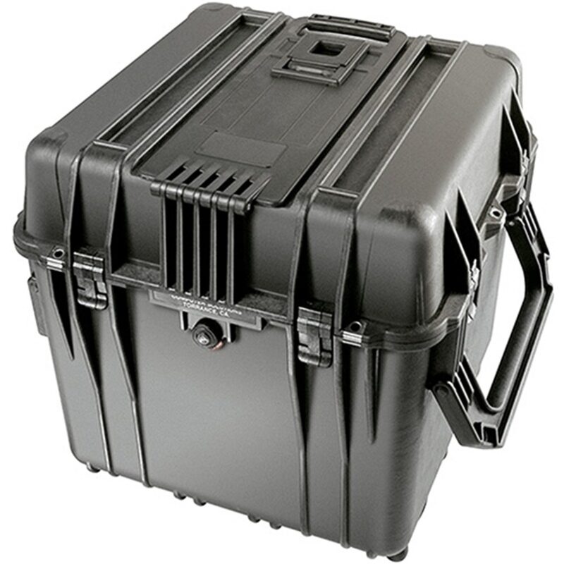 Pelican 0370 Protector Cube Case Black with Foam Watertight Crushproof Large Storage 0370-000-110