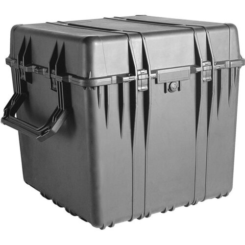 Pelican 0370NF Protector Cube Case Black No Foam Watertight Crushproof Large Empty Storage 0370-001-110