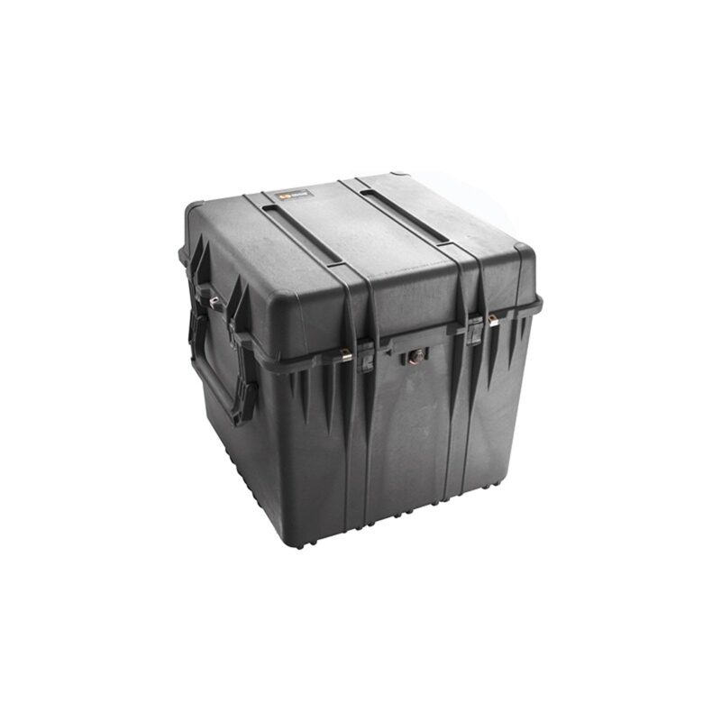 Pelican 0370NF Protector Cube Case Black No Foam Watertight Crushproof Large Empty Storage 0370-001-110