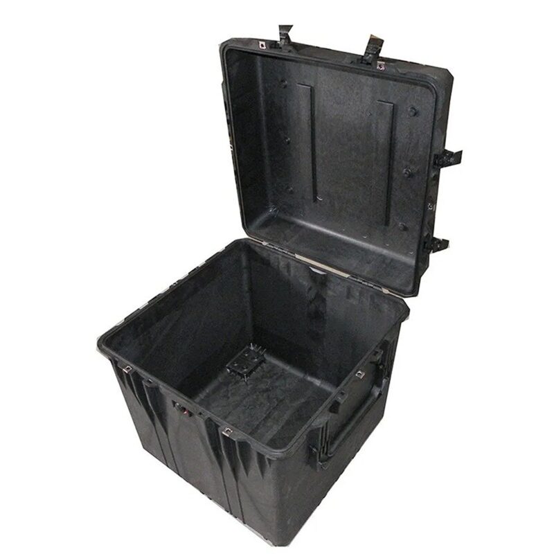 Pelican 0370NF Protector Cube Case Black No Foam Watertight Crushproof Large Empty Storage 0370-001-110