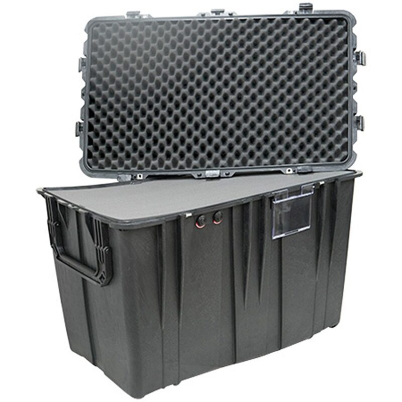 Pelican 0500 Protector Case Black with Foam Watertight Crushproof Transport Case 0500-000-110