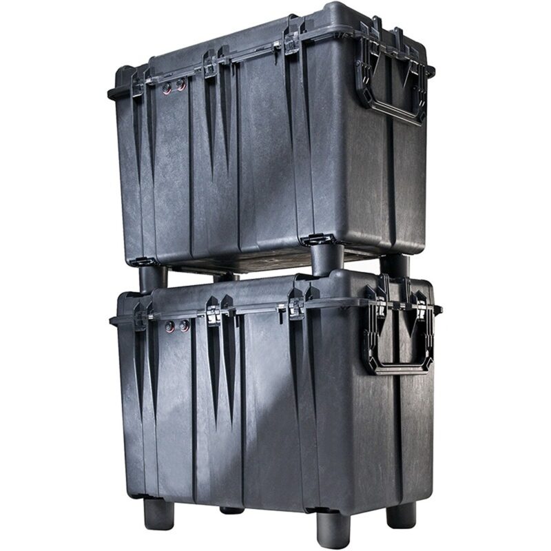 Pelican 0500NF Protector Transport Case Black No Foam Watertight Crushproof Large Empty 0500-001-110
