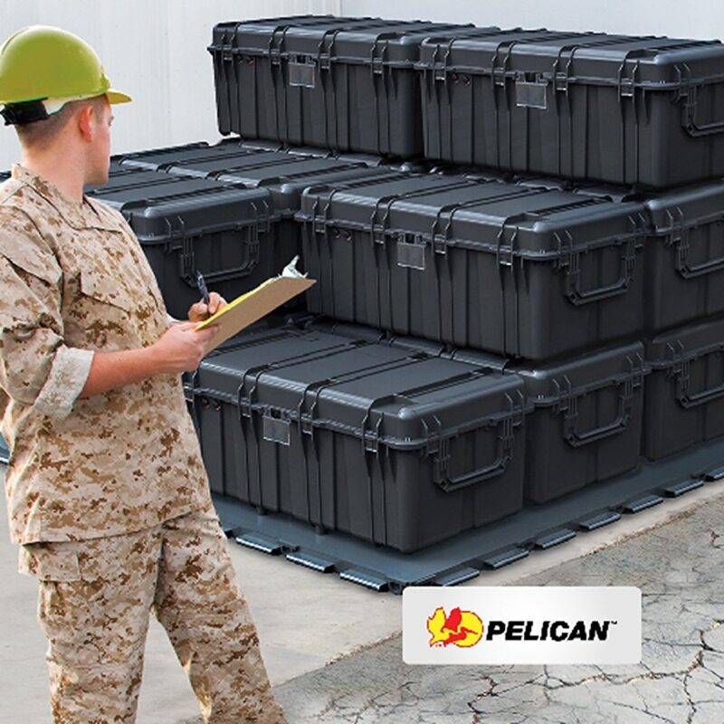 Pelican 0550 Protector Case Black with Foam Large Transport Watertight Crushproof IP55 0550-000-110