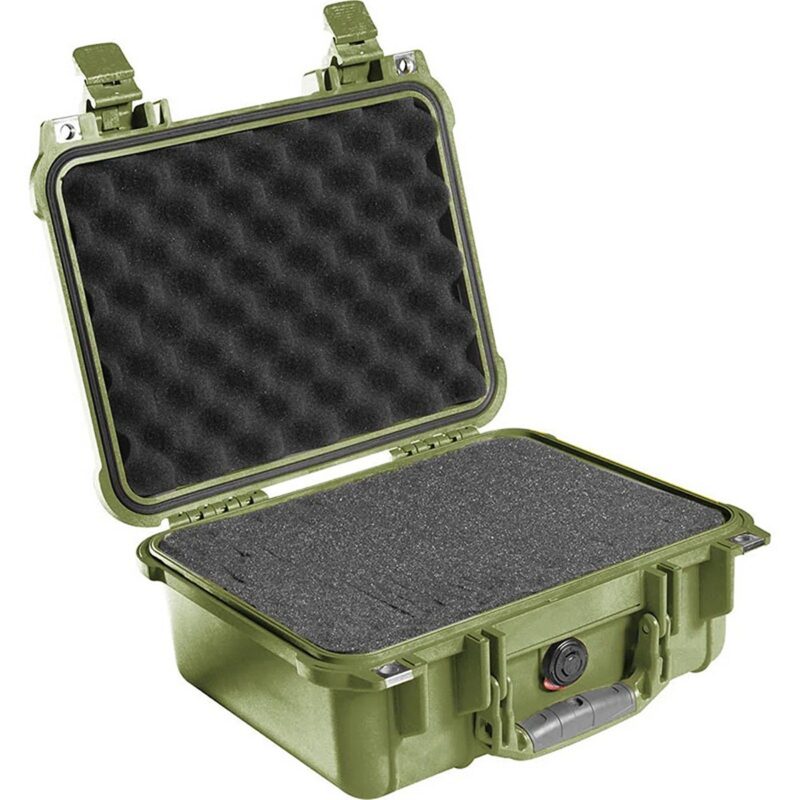 Pelican 1400 Protector Case OD Green with Foam Watertight Crushproof Pick N Pluck 1400-000-130