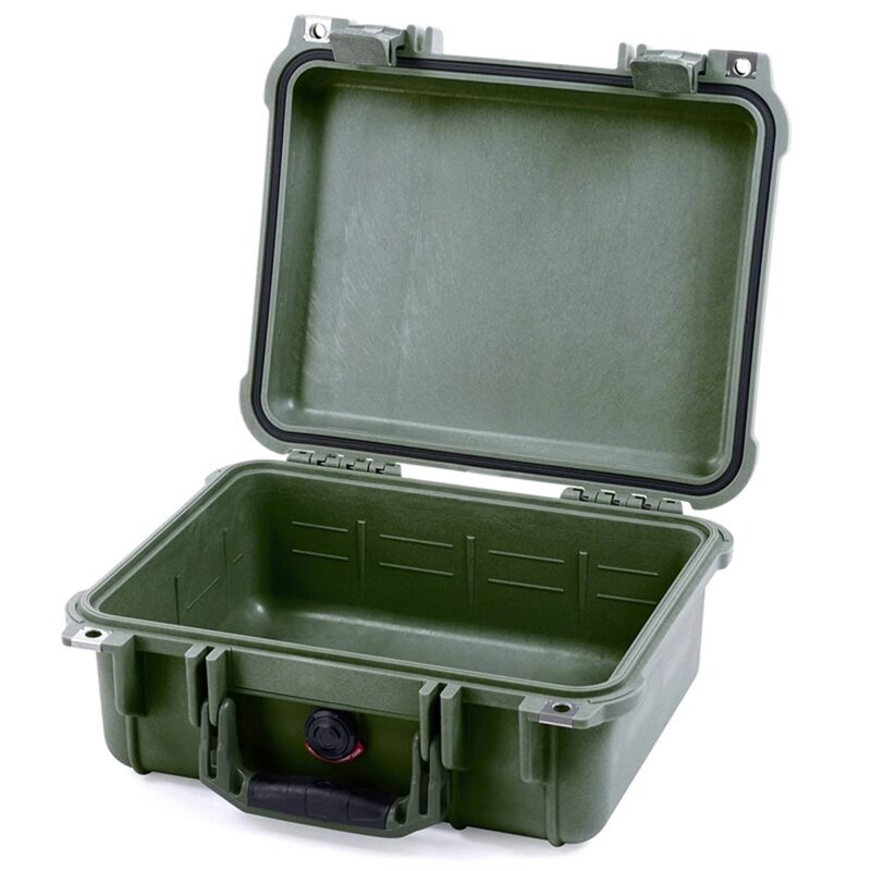 Pelican 1400 Protector Case OD Green with Foam Watertight Crushproof Pick N Pluck 1400-000-130