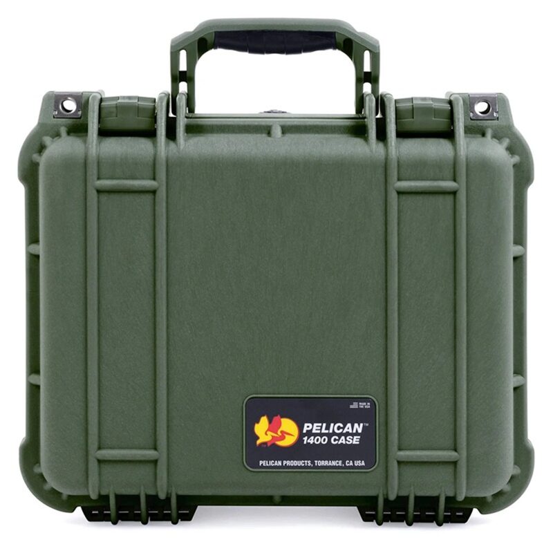 Pelican 1400 Protector Case OD Green with Foam Watertight Crushproof Pick N Pluck 1400-000-130