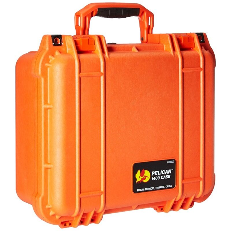 Pelican 1400 Protector Case Orange with Foam Watertight Crushproof Pick N Pluck 1400-000-150