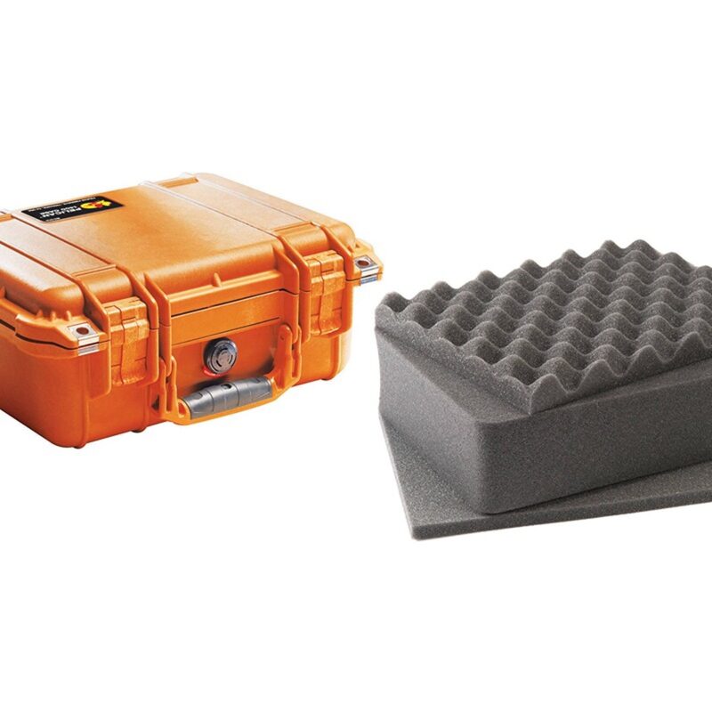 Pelican 1400 Protector Case Orange with Foam Watertight Crushproof Pick N Pluck 1400-000-150
