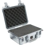 Pelican 1400 Protector Case Silver with Foam Watertight Crushproof Pick N Pluck 1400-000-180