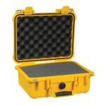 Pelican 1400 Protector Case Yellow with Foam Watertight Crushproof Pick N Pluck High Visibility 1400-000-240