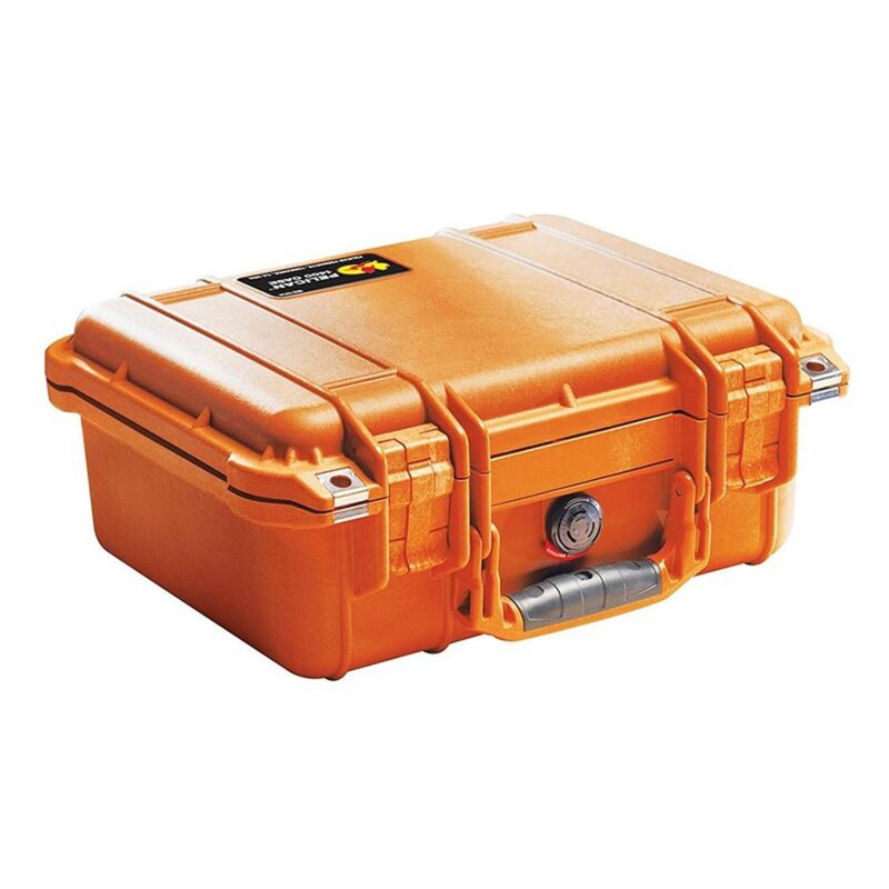 Pelican 1400NF Protector Case Orange No Foam Watertight Crushproof High Visibility Empty 1400-001-150