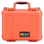 Pelican 1400NF Protector Case Orange No Foam Watertight Crushproof High Visibility Empty 1400-001-150
