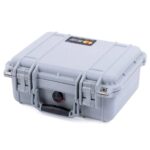 Pelican 1400NF Protector Case Silver No Foam Watertight Crushproof Empty Interior 1400-001-180