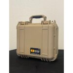 Pelican 1400NF Protector Case Desert Tan No Foam Watertight Crushproof Empty Interior 1400-001-190