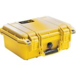 Pelican 1400NF Protector Case Yellow No Foam Watertight Crushproof High Visibility Empty 1400-001-240