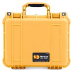 Pelican 1400NF Protector Case Yellow No Foam Watertight Crushproof High Visibility Empty 1400-001-240
