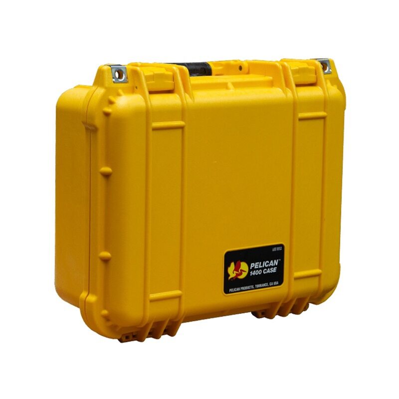 Pelican 1400NF Protector Case Yellow No Foam Watertight Crushproof High Visibility Empty 1400-001-240