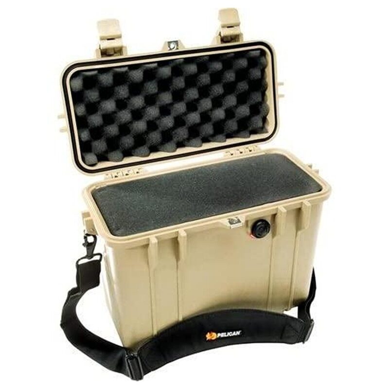 Pelican 1430 Top Loader Protector Case Desert Tan with Foam Watertight Crushproof Pick N Pluck 1430-000-190