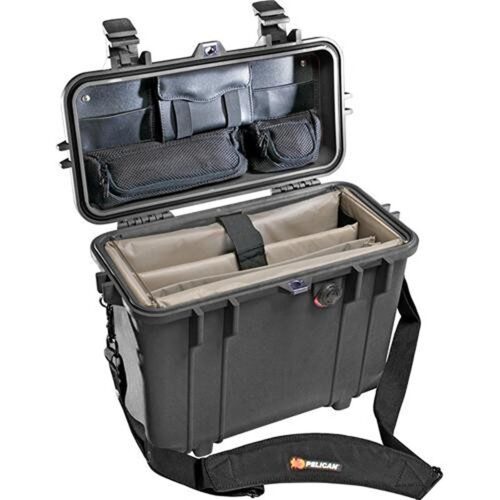 Pelican 1437 Office Divider Top Loader Case Black with Padded Dividers Watertight Crushproof 1430-005-110