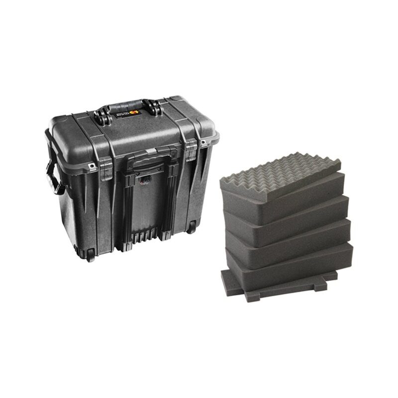 Pelican 1440 Protector Case Black with Foam Watertight Crushproof Pick N Pluck Rolling 1440-000-110