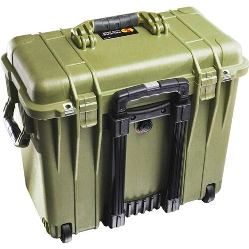 Pelican 1440 Protector Case OD Green with Foam Watertight Crushproof Pick N Pluck Rolling 1440-000-130