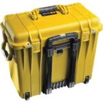 Pelican 1440 Protector Case Yellow with Foam Watertight Crushproof Pick N Pluck Rolling High Visibility 1440-000-240