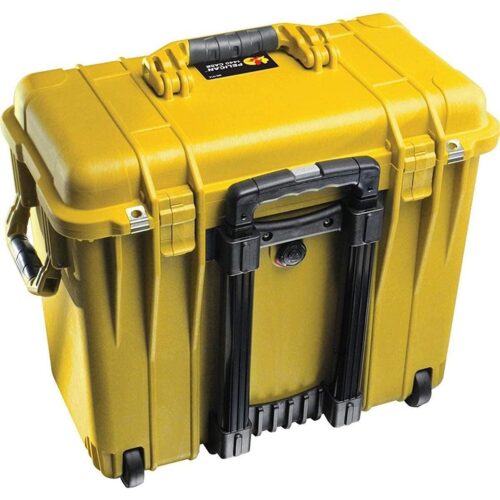 Pelican 1440 Protector Case Yellow with Foam Watertight Crushproof Pick N Pluck Rolling High Visibility 1440-000-240